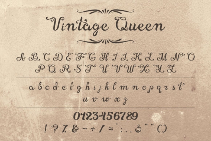 Vintage Queen Font Download