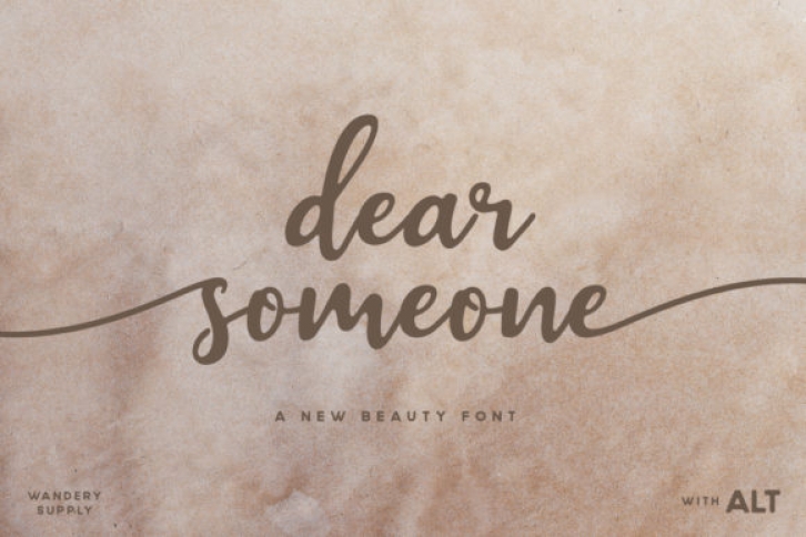 Dear Someone Font Download