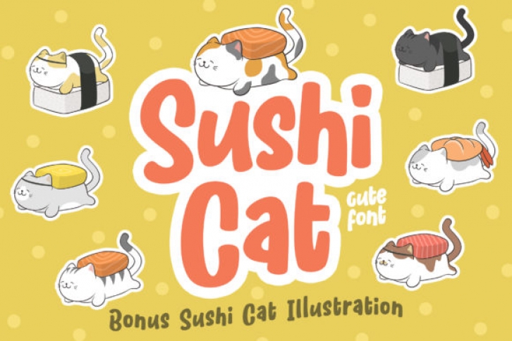 Sushi Cat Font Download