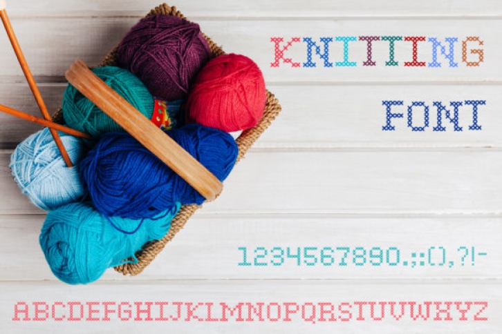 Knitting Font Download