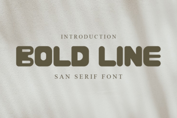 Bold Line Font Download