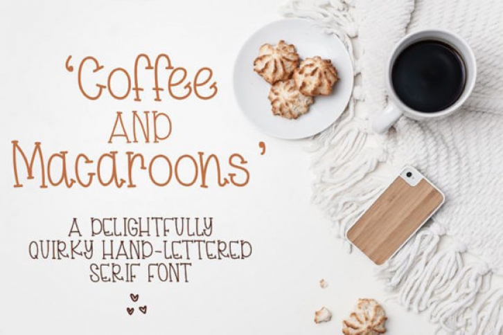 Coffee  Macaroons Font Download