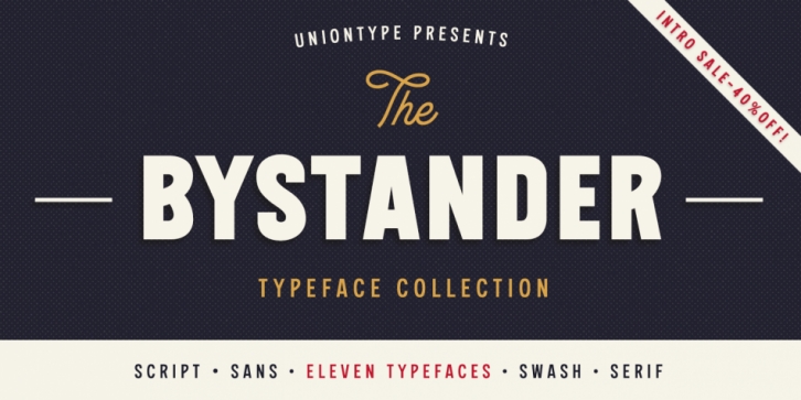 The Bystander Collection Font Download