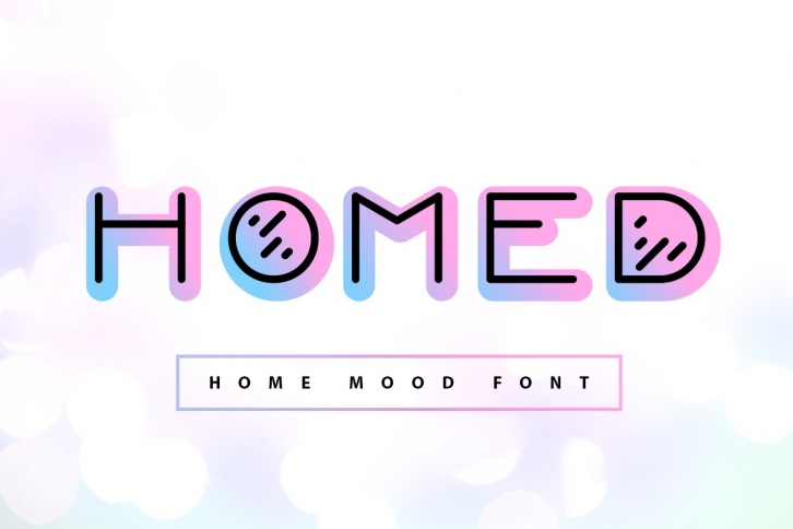 Homed| color home mood font Font Download
