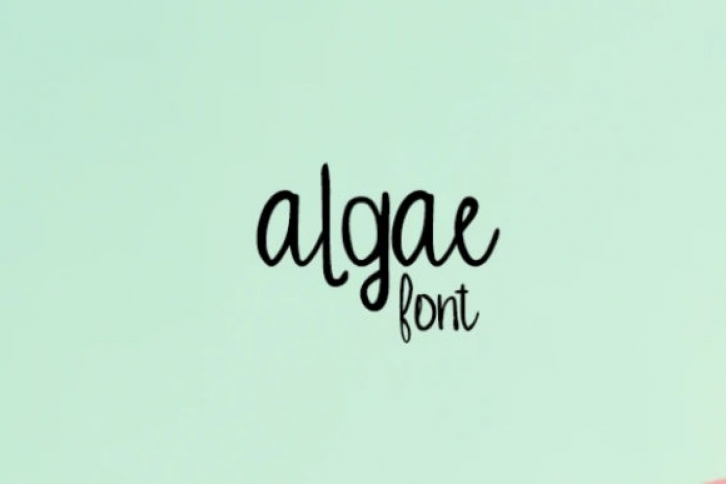Algae Font Download