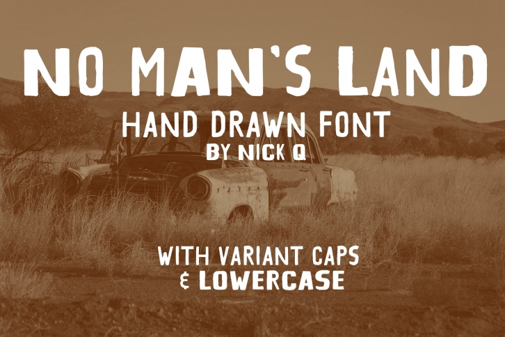 No Man's Land Hand Drawn Font Download