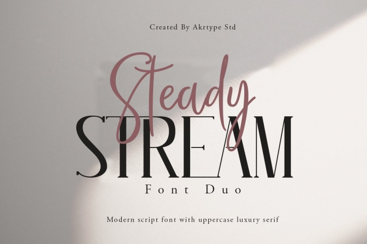 Steady Stream Duo Font Download