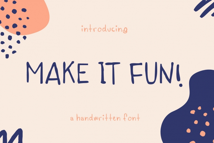 make it fun! handwritten font Font Download