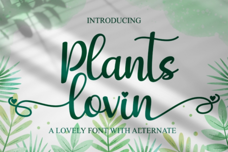 Plants Lovin Font Download