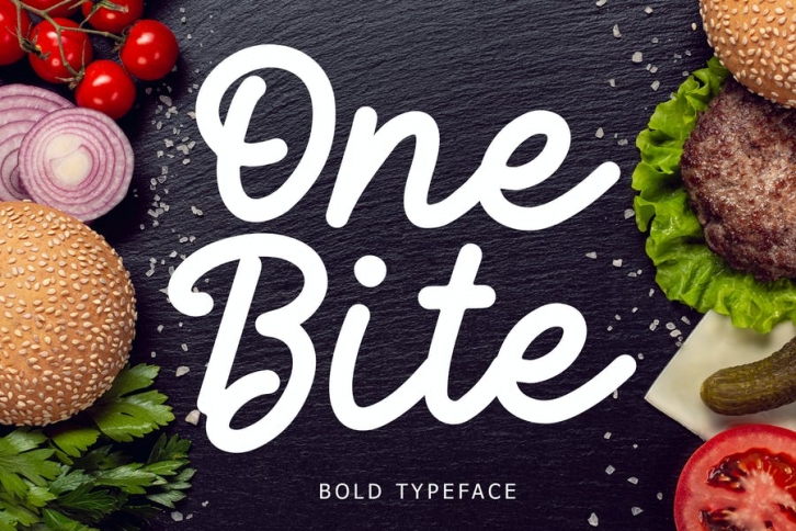 One Bite Bold Calligraphy Font Font Download