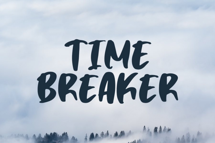Time Breaker - Bold Matte Brush Font Download