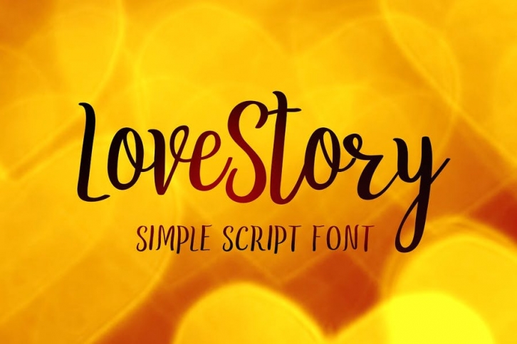 LoveStory - gentle script font Font Download