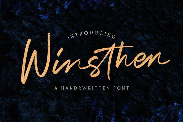 Winsthen - Handwritten Font Font Download