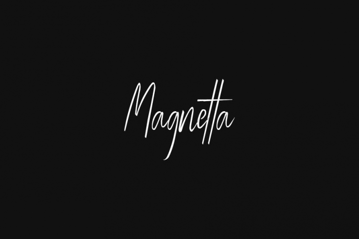 Magnetta - Handwritten Luxury / Signature Font Font Download