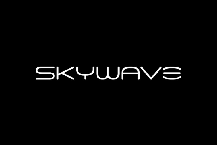 SKYWAVE - Unique & Modern Display / Logo Typeface Font Download