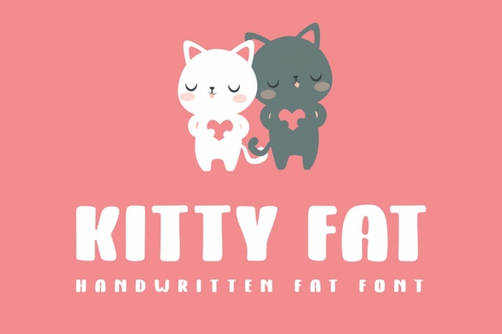 Kitty Fat - Handwritten Font Font Download