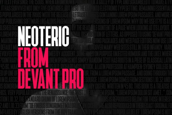 Devant Neoteric Pro Modern Typeface + Webfont Font Download