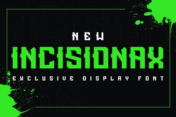 Incisionax Exclusive Display Font Font Download