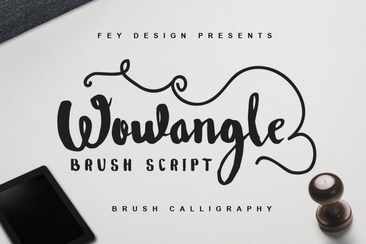 Wowangle - Brush Font Font Download