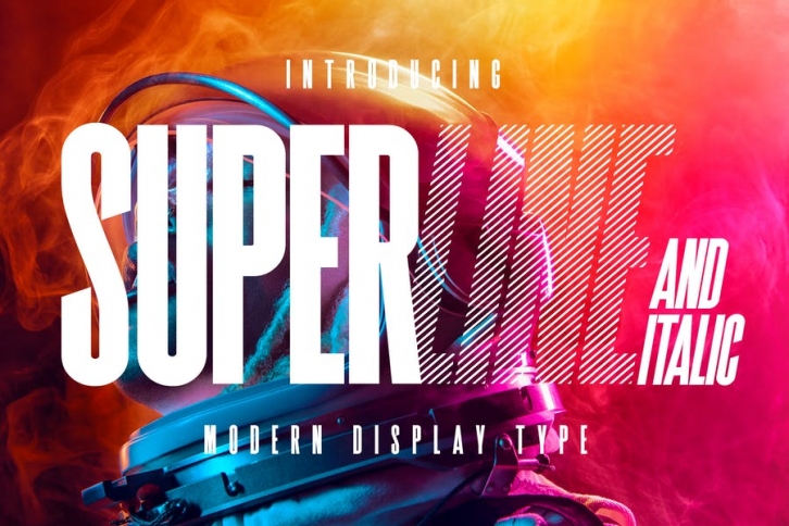 SuperLine Display Typeface Font Download