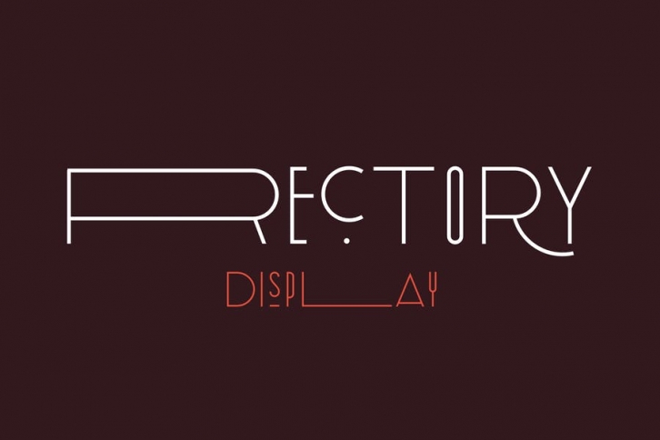 Rectory Display Art-Deco Font Font Download