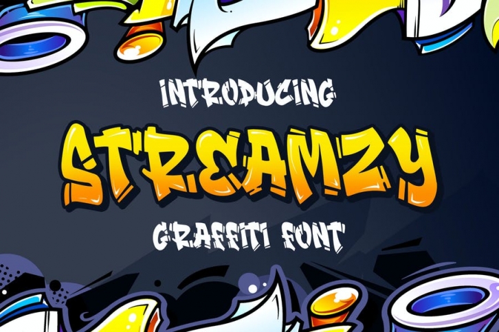Streamzy - Graffiti Font Font Download