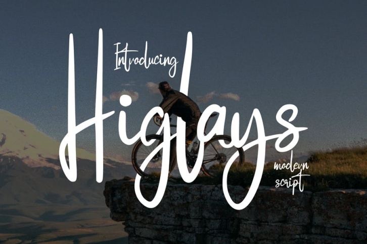 Higlays | Modern Script Font Font Download