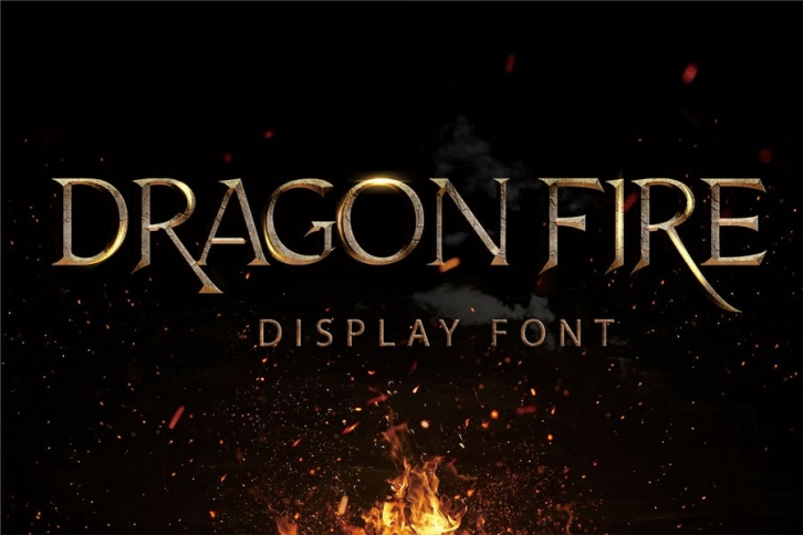 Dragon Fire - Display Font Font Download