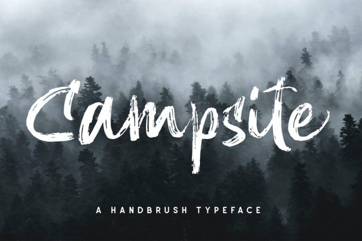 Campsite - Handbrush Font Font Download