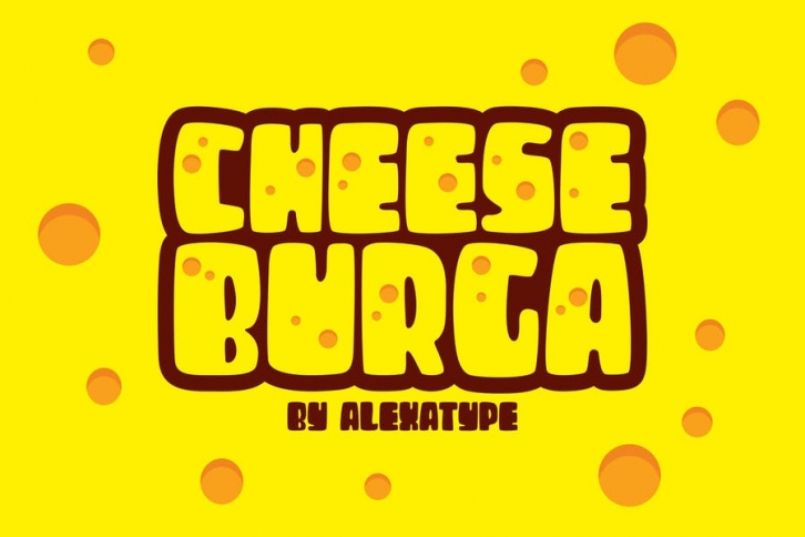 CHEESEBURGA - Chubby Cute Font Font Download