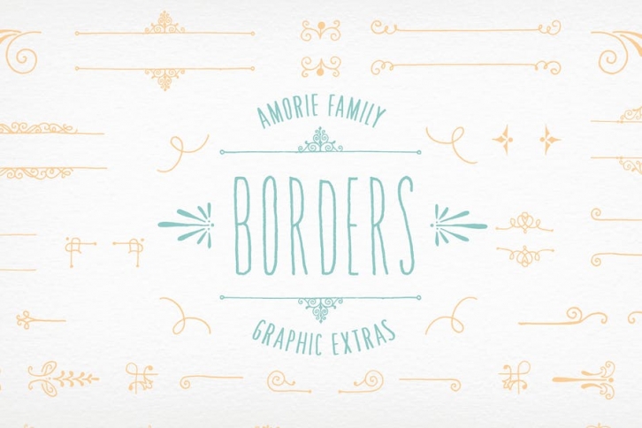 Amorie Font Elements - Borders Font Download