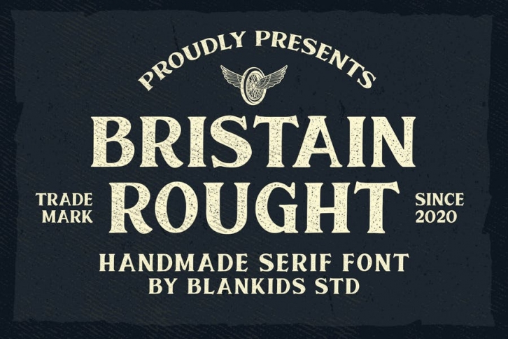 Bristain Rought Serif Font Font Download