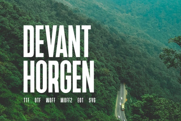 Devant Horgen - Modern Typeface + WebFont Font Download