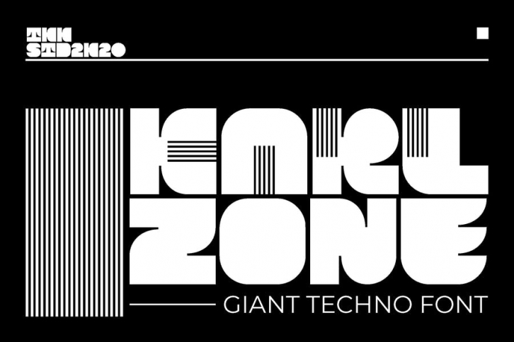 KARL zone - Giant Techno Sport font Font Download
