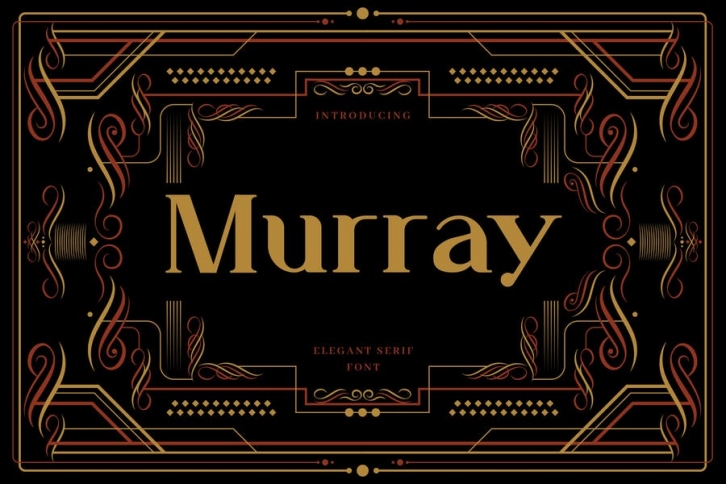 Murray - Art Deco Display Typeface Font Download