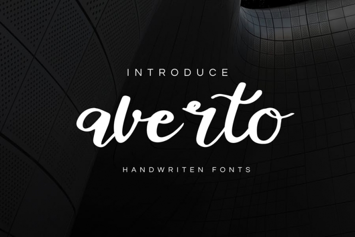 Averto - Handwritten Script Font Font Download
