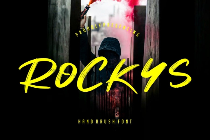 Rockys Handbrush Font Font Download