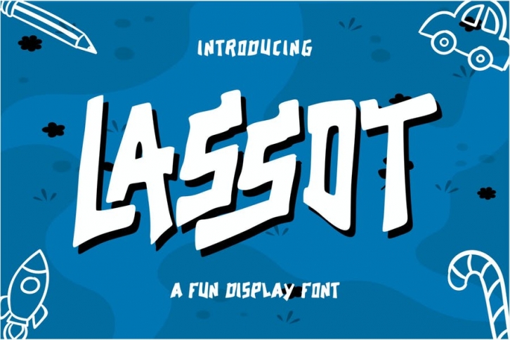 Lassot - Fun Display Font Font Download