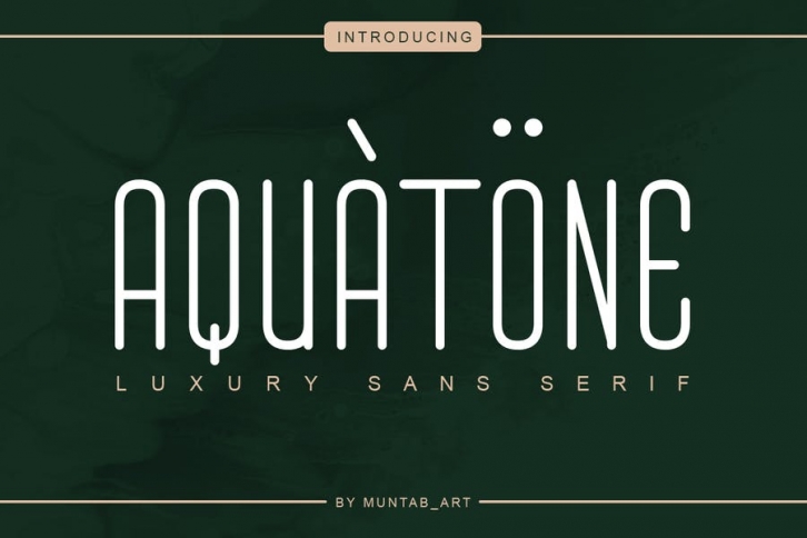 Aquatone | Luxury Sans Font Download