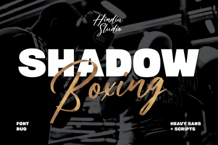 Shadow Boxing Font Duo Font Download