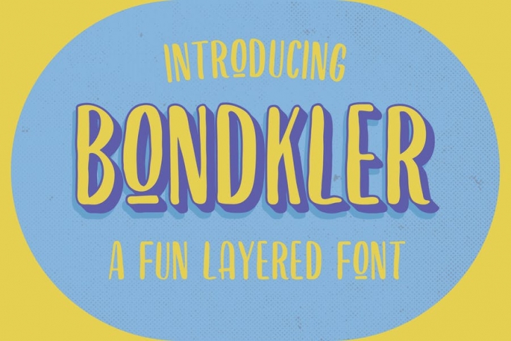 Bondkler Playful Font Font Download