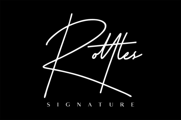 Rottles Signature Font Font Download
