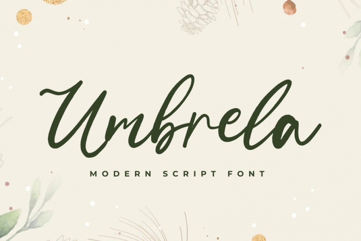 Umbrela Modern Script Font Download