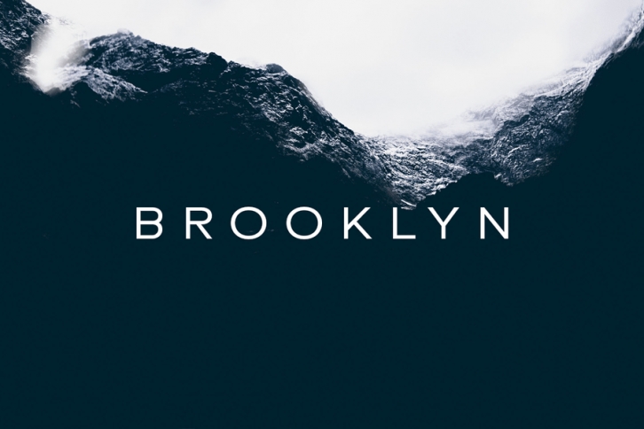 BROOKLYN - Minimal Geometric Sans-Serif Typeface Font Download
