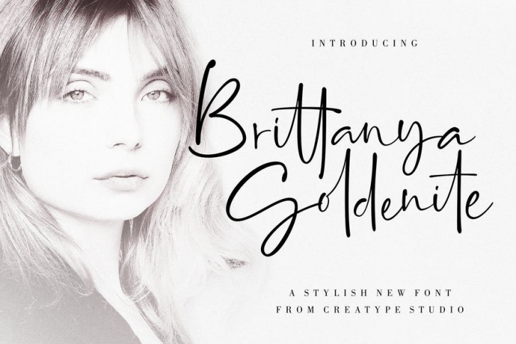Brittanya Goldenite Stylish Handwritten Font Download