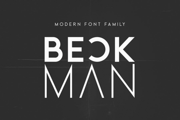Beckman - Modern Font Family Font Download