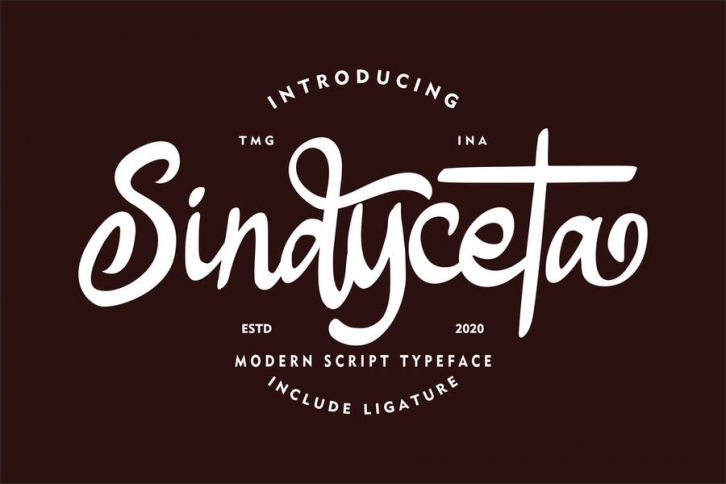 Sindyceta Modern Script Font Download
