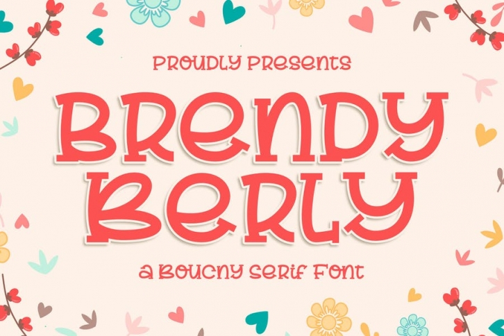 Brendy Berly a Bouncy Serif Font Font Download