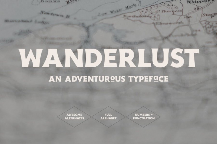 Wanderlust - Travel Font Font Download
