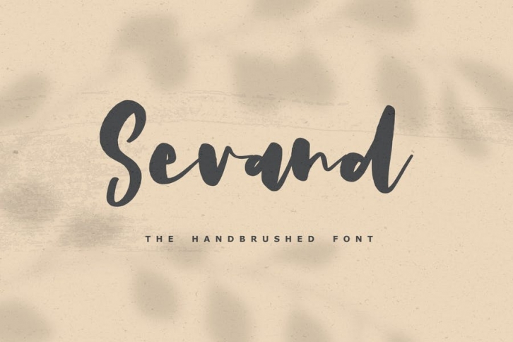 Sevand - The Handbrushed Font Font Download
